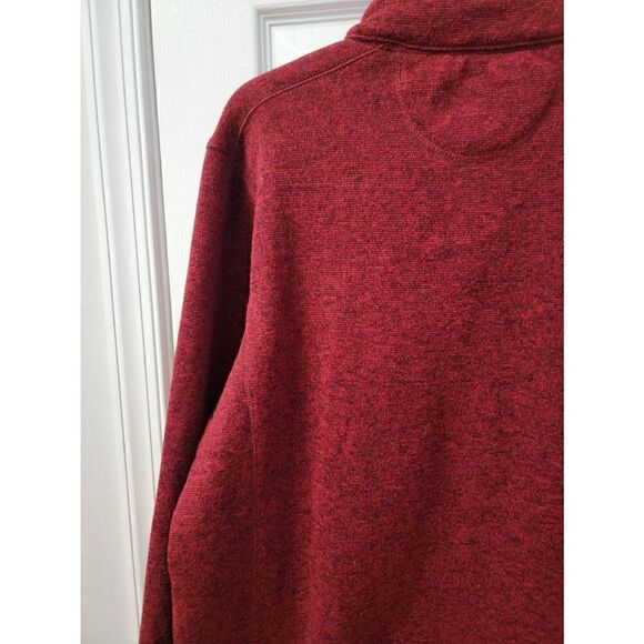 Woolrich Fleece Pullover Burgundy XL - Picture 3 of 7